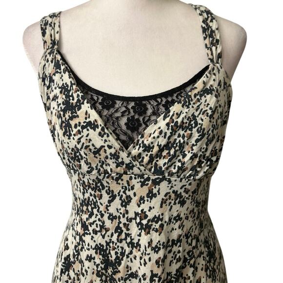 Y2K Baby Doll Black Lace Ruffle Hem Cami Top Fairycore Whimsical Size Large - Picture 3 of 13